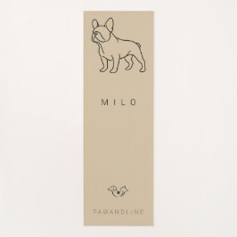 Luxury French Bulldog Yoga Mat | Custom Pet Name