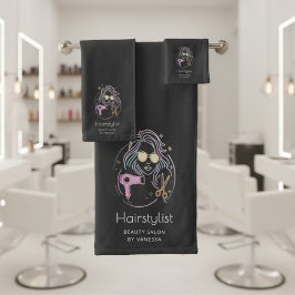 Luxury Hairstylist Beauty Salon Modern Black