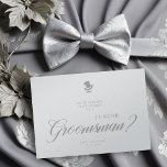 Luxury Junior Groomsman Funny Wedding Minimalist<br><div class="desc">Luxury Junior Groomsman Funny Wedding Minimalist Proposal Card. In this wonderful event, the Junior Groomsman shines with elegance, like a gentleman with a top hat. Customize this design to reflect your desires and create an unforgettable moment on your wedding day. If you need any modifications or have any questions, I'll...</div>