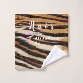 Luxury Tiger Skin Faux Fur Hair Salon