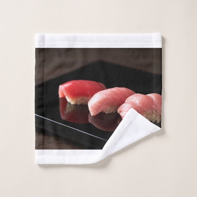 Luxury Tuna Towel Set – Minimal Sushi Style (Toallita)