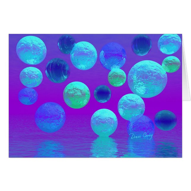 Luz abstracta ciánica y púrpura de la niebla (Anverso (Horizontal))