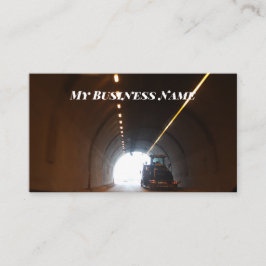 Luz al final de las tarjetas de negocios del túnel