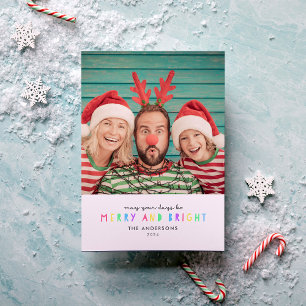 Luz brillante Tarjeta de vacaciones de foto única