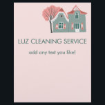 LUZ CLEANING Personalizado Flyer<br><div class="desc">Cambie todo en este folleto personalizado,  agregue su propio texto y cambie el tamaño de las cosas. Gracias!</div>