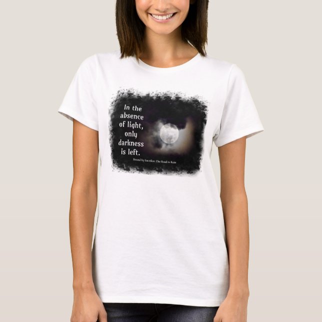 Luz contra la camiseta oscura de la cita (Anverso)