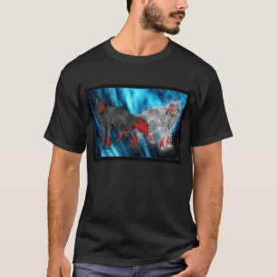 Luz contra la camiseta oscura del lobo