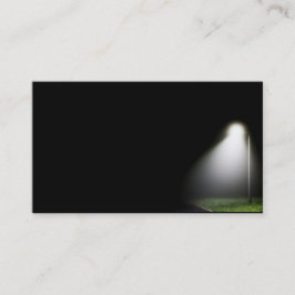 Luz de calle única por la noche - tarjeta de visit