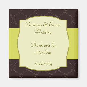 Luz de imán de Invitación de 2"x2"/Cambio verde ol