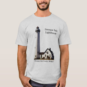 Luz de la camisa del faro de la Isla Presque
