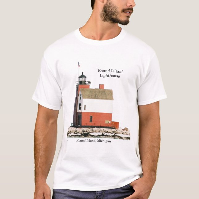 Luz de la camisa del faro de la isla redonda (Anverso)