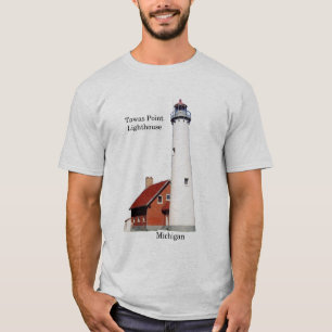 Luz de la camisa del faro del punto de Tawas