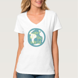 Luz de la camisa del mundo