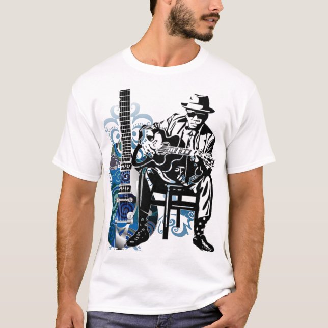 luz de la camiseta de la música de la guitarra de (Anverso)