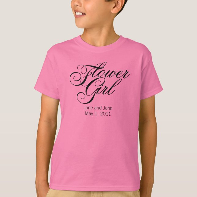 Luz de la camiseta de una chica florida (Anverso)