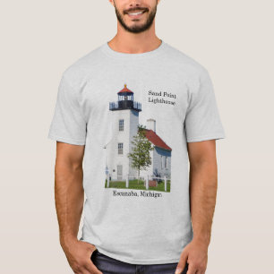 luz de la camiseta Sand Point Lighthouse Escanaba