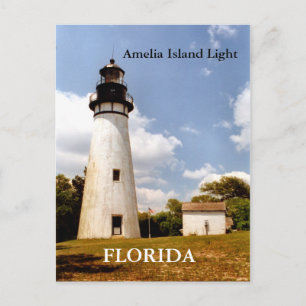 Luz de la isla de Amelia, postal de Florida