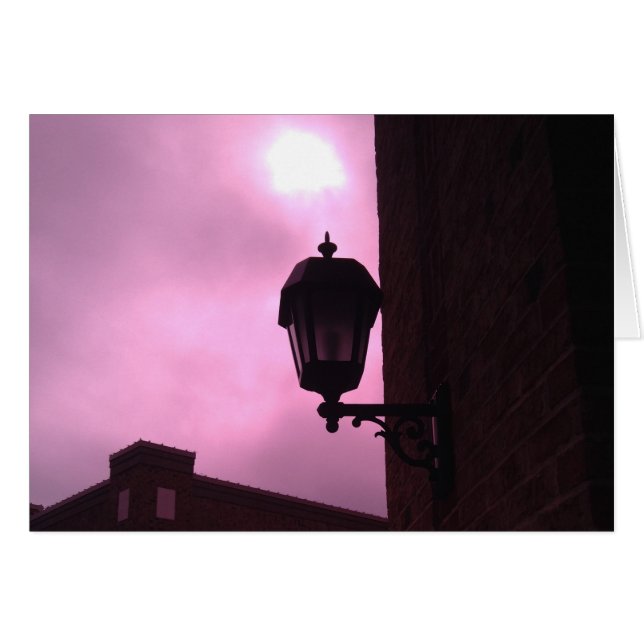 Luz de la lámpara, tarjeta (Anverso (Horizontal))