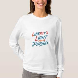 Luz de la libertad: la orgullosa camiseta de la ge
