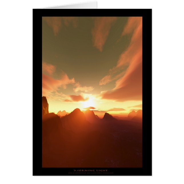 Luz de la mañana (tarjeta) (Frente)