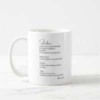 Luz de la sombra juntar poema café taza de té