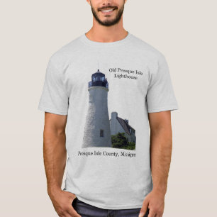 Luz de la vieja camiseta del faro de la isla de Pr
