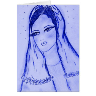 Luz de las estrellas Maria en azul