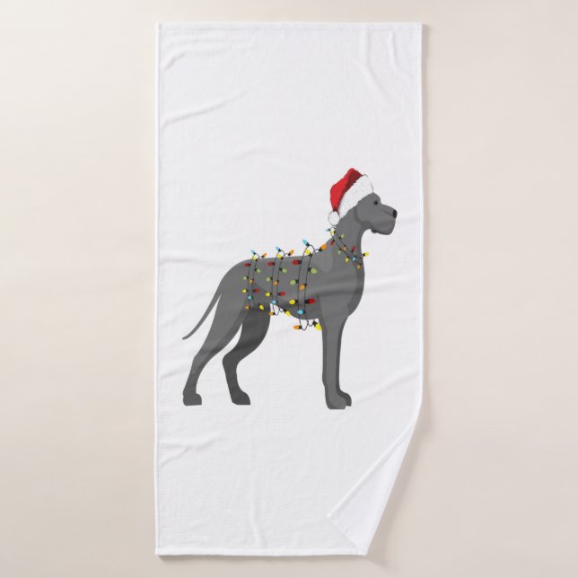 Luz de los grandes Navidades navideños (Toalla de baño)