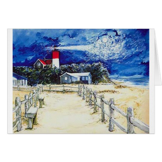 Luz de Nauset que confiere con la luna (Anverso (Horizontal))