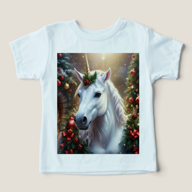 Luz de nieve: Unicornio, el Navidad encantado (Diseño delantero )