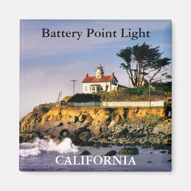 Luz de punto de batería, imán de California (Frente)
