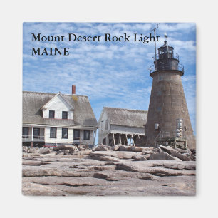 Luz de roca del desierto del monte, imán Maine