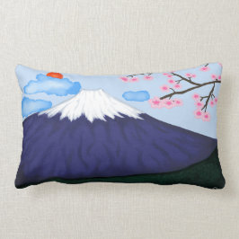 Luz del monte Fuji y Cojín decorativo reversible