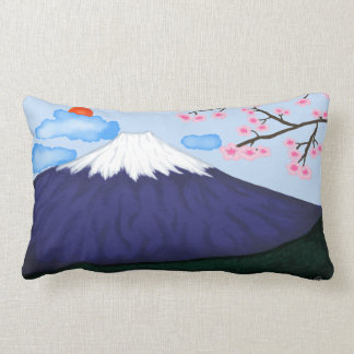 Luz del monte Fuji y Cojín decorativo reversible