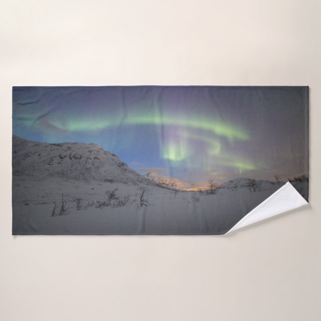 Luz del Norte Noruega (Toalla de baño)