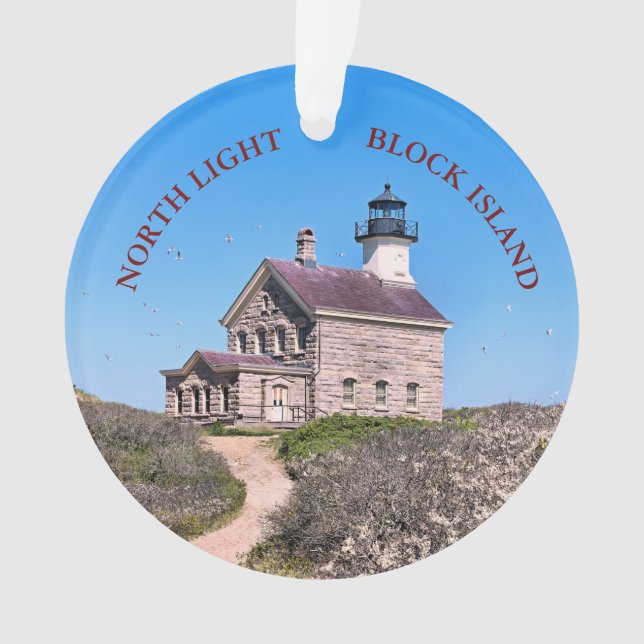 Luz del norte, ornamento del Block Island, Rhode (Anverso)