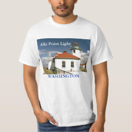 Luz del punto de Alki, camisa de Washington