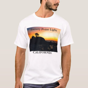 Luz del punto de la batería, camiseta de Californi