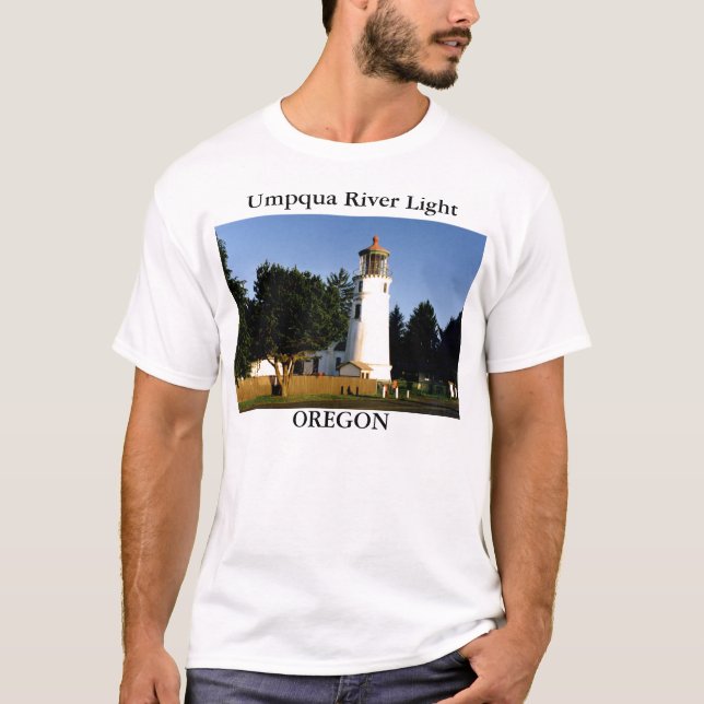 Luz del río de Umpqua, camisa de Oregon (Anverso)