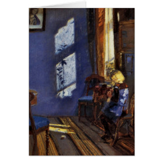 Luz del sol en el arte azul del sitio de Ana