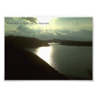 Luz en la foto en el cielo de 7" x 5"