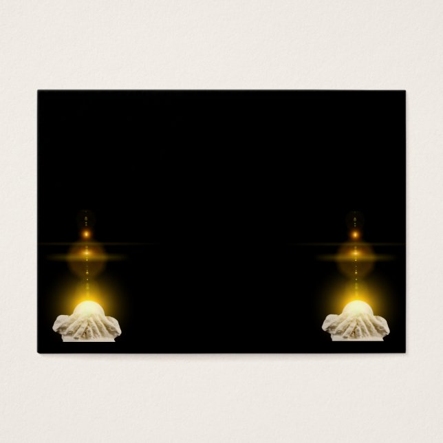 Luz espiritual en manos cortadas (Frente)