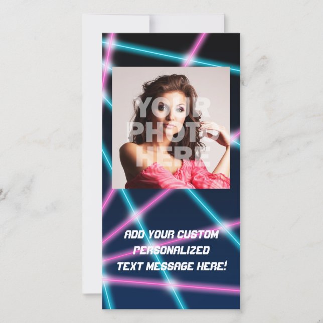 Luz láser Guay 80 Mostrar neón retro de fondo (Anverso)