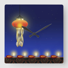 Luz luminosa Diwali - Reloj de pared