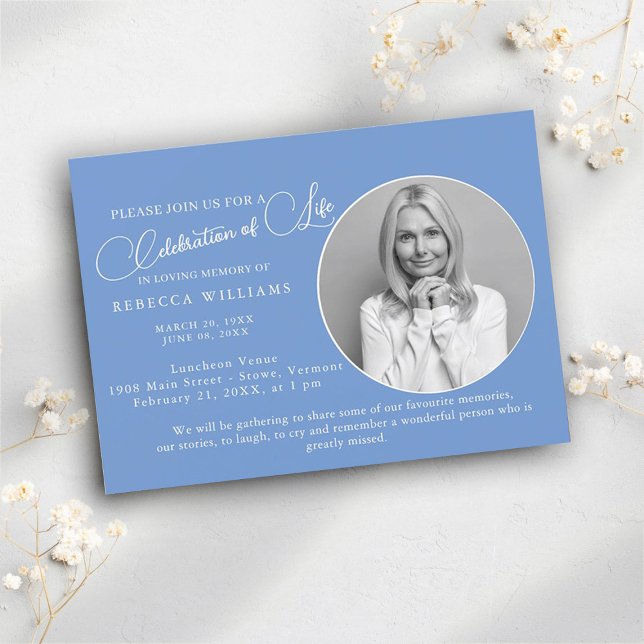 Luz mínima Celebración azul de la invitación a la  (Subido por el creador)