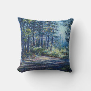 "Luz nocturna en el camino" almohada