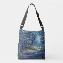 "Luz nocturna en el camino" Bolsa de Tote