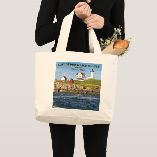 Luz Nubble, Cabo Neddick Maine Grande Bolsa De Tot