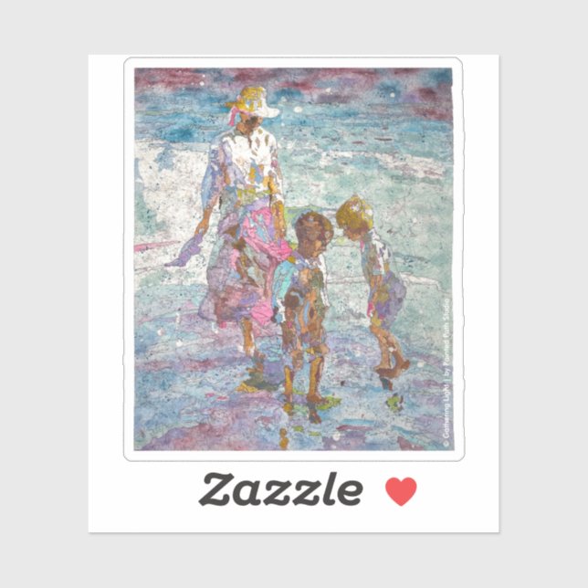 Luz reunida © – Calcomanía de arte fino (Hoja)