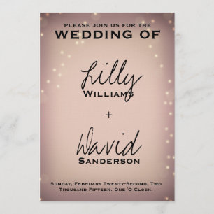 Luz Rubor - Invitación al Personalizable Boda